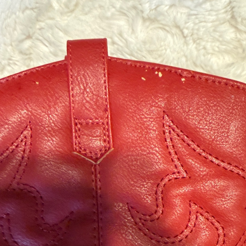 Charles Albert Red Western Cowboy Boots - Picture 11 of 13